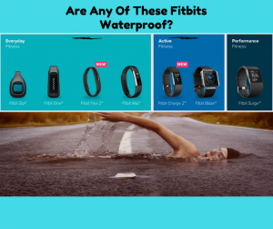Is the Fitbit Waterproof with a man swimming in the street