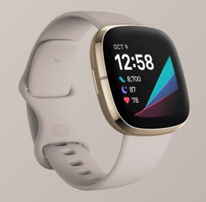 Fitbit Sense Review Lunar White Band